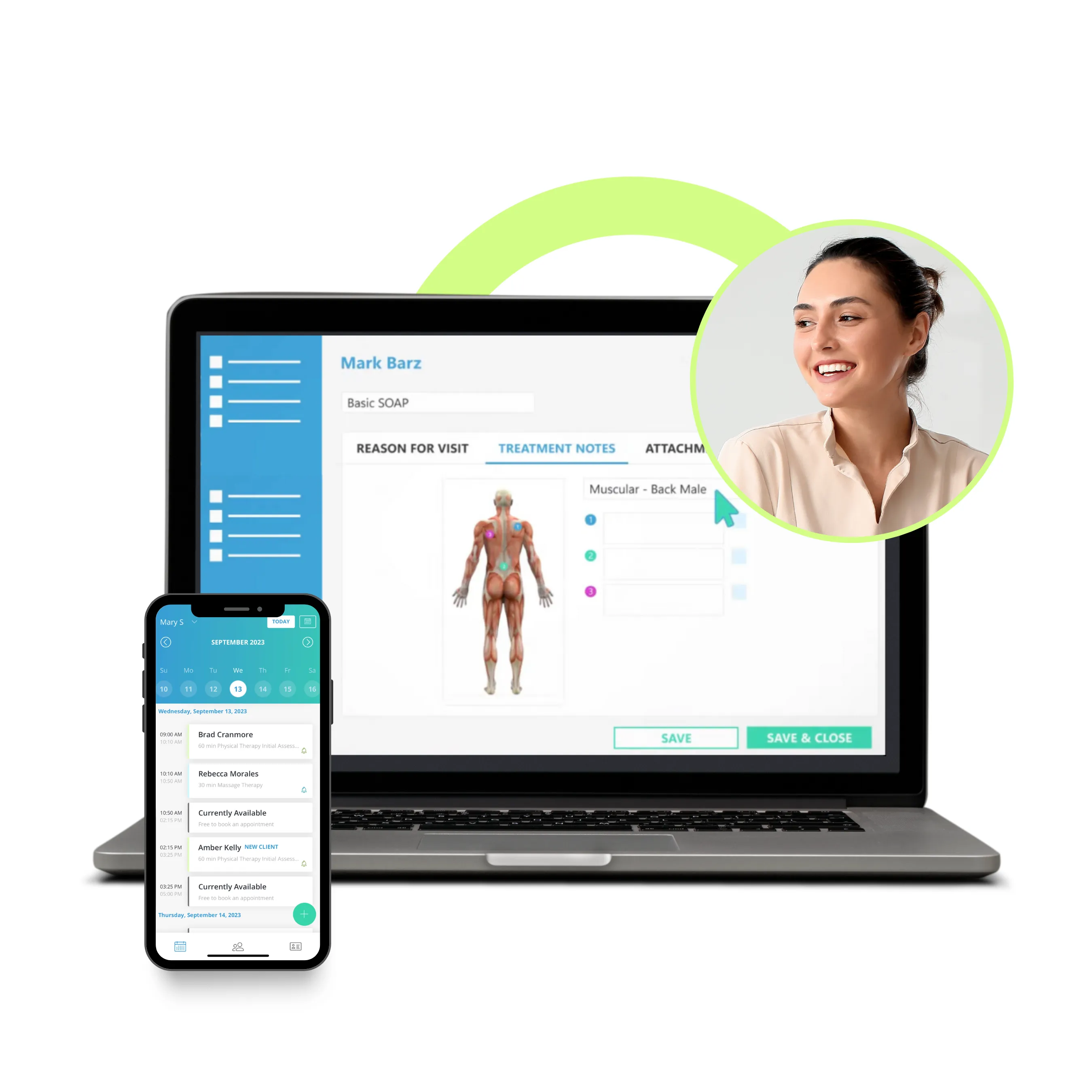 Massage Therapy Software ClinicSense